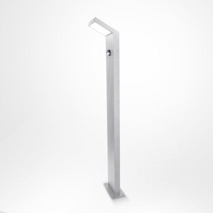 Brilagi - LED āra lampa ar sensoru RIANO LED/8W/230V sudraba IP65