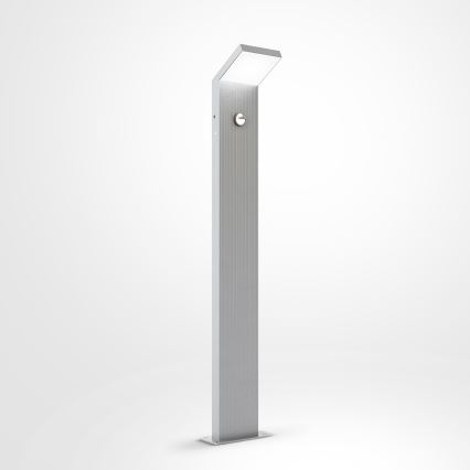 Brilagi - LED āra lampa ar sensoru RIANO LED/8W/230V sudraba krāsas IP65 80 cm