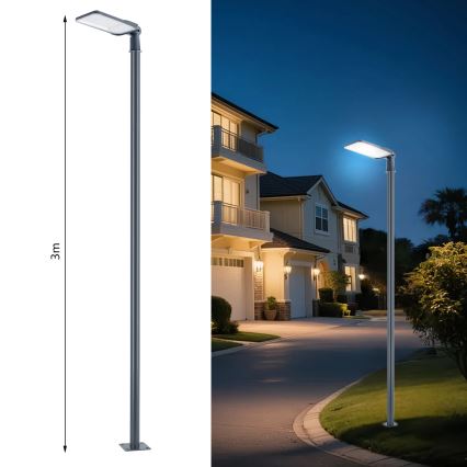Brilagi - LED āra ielu lampa ar stabu un locītavu 3 m URBANLIGHT LED/200W/230V antracīts IP65