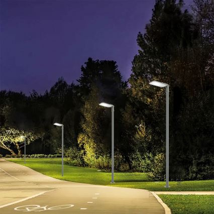 Brilagi - LED āra ielas lampa ar 3 m stabu un locītavu URBANLIGHT LED/200W/230V pelēka IP65