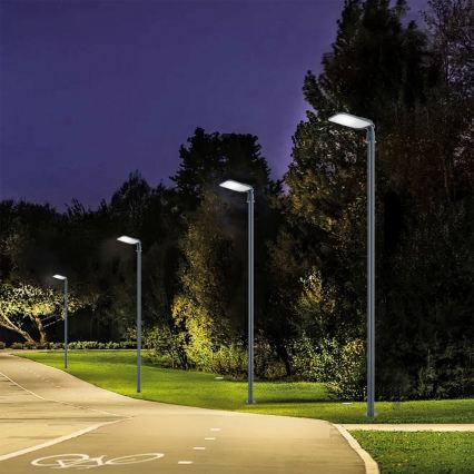 Brilagi - LED āra ielu laterna ar 4 m stabu un regulējamu locītavu URBANLIGHT LED/100W/230V antracīts IP65