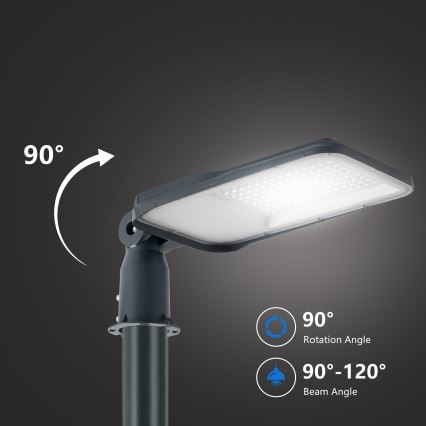 Brilagi - LED āra ielu laterna ar 4 m stabu un regulējamu locītavu URBANLIGHT LED/100W/230V antracīts IP65