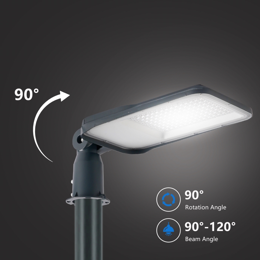 Brilagi - LED āra ielu laterna ar 4 m stabu un regulējamu locītavu URBANLIGHT LED/100W/230V antracīts IP65