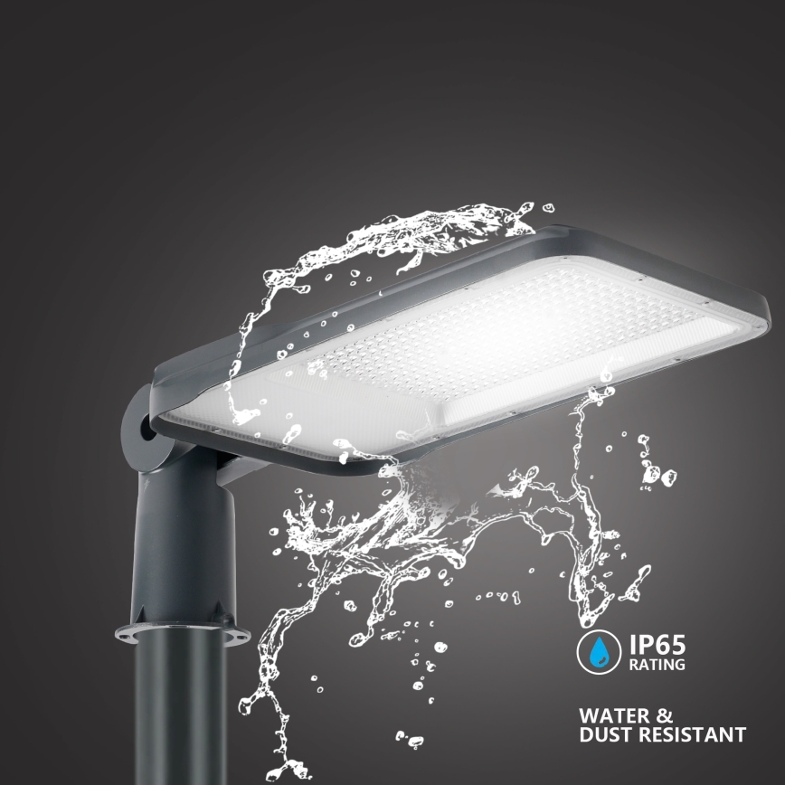 Brilagi - LED āra ielu laterna ar 5 m stabu un locītavu URBANLIGHT LED/200W/230V antracīts IP65