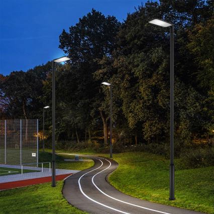 Brilagi - LED āra ielu lampa ar 5 m stabu un regulējamu locītavu, URBANLIGHT LED/200W/230V, melna, IP65