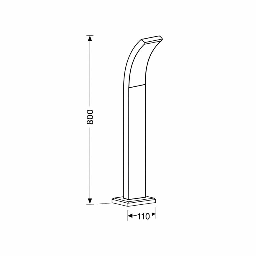 Brilagi - LED Āra lampa ARCELO LED/9W/230V 50 cm IP44