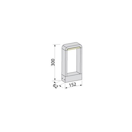 BRILAGI - LED Āra lampa BARI LED/10W/230V 4000K IP65 30 cm antracīts