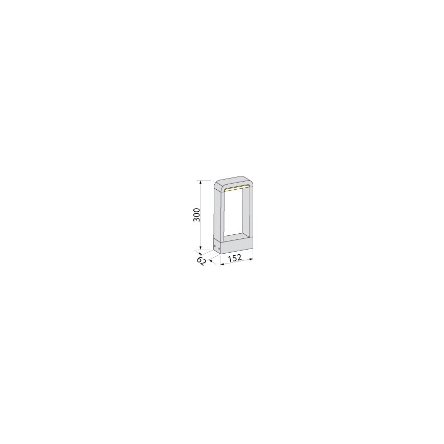 BRILAGI - LED Āra lampa BARI LED/10W/230V 4000K IP65 30 cm antracīts