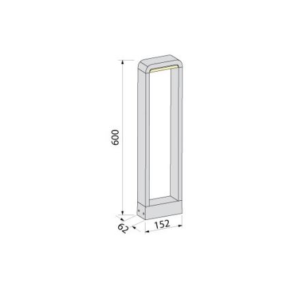 BRILAGI - LED Āra lampa BARI LED/10W/230V 4000K IP65 60 cm antracīts