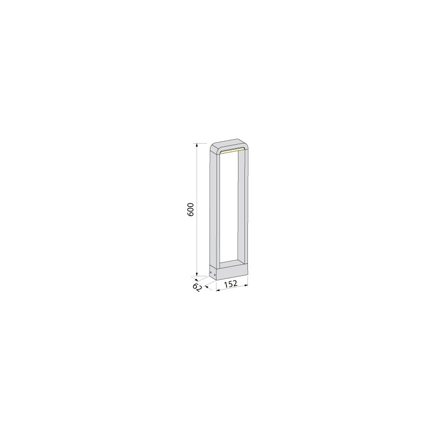BRILAGI - LED Āra lampa BARI LED/10W/230V 4000K IP65 60 cm antracīts