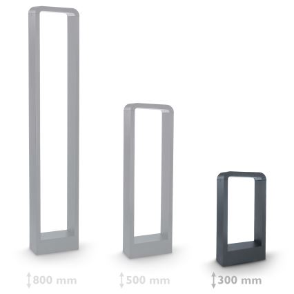 Brilagi-LED Āra lampa BARI LED/7W/230V 3000/4000/6000K antracīta IP54 30 cm