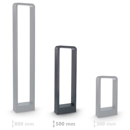 Brilagi-LED Āra lampa BARI LED/7W/230V 3000/4000/6000K antracīta IP54 50 cm