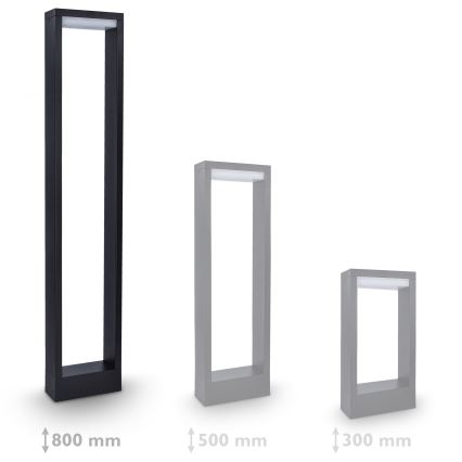 Brilagi - LED Āra lampa BARI LED/7W/230V 3000/4000/6000K antracīta IP54 80 cm