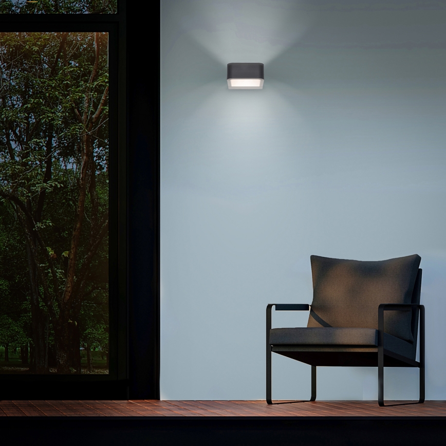 Brilagi - LED Āra sienas lampa BARI LED/7W/230V 3000/4000/6000K antracīta IP54