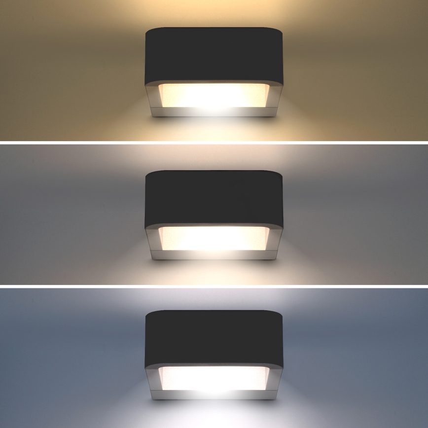 Brilagi - LED Āra sienas lampa BARI LED/7W/230V 3000/4000/6000K antracīta IP54