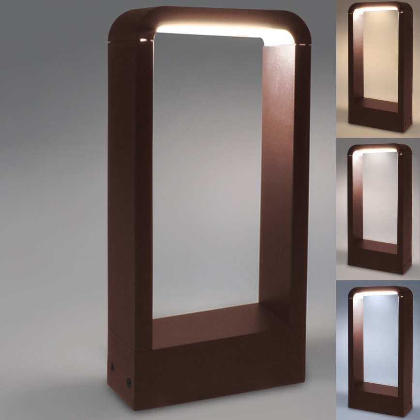 Brilagi - LED āra lampa BARI LED/7W/230V 3000/4000/6000K brūna IP54 30 cm