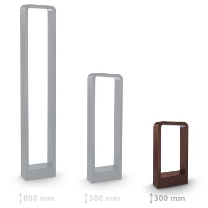 Brilagi - LED āra lampa BARI LED/7W/230V 3000/4000/6000K brūna IP54 30 cm