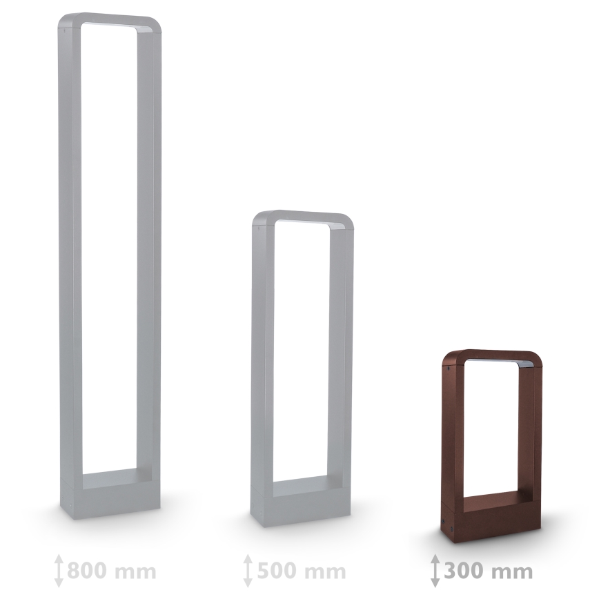 Brilagi - LED āra lampa BARI LED/7W/230V 3000/4000/6000K brūna IP54 30 cm