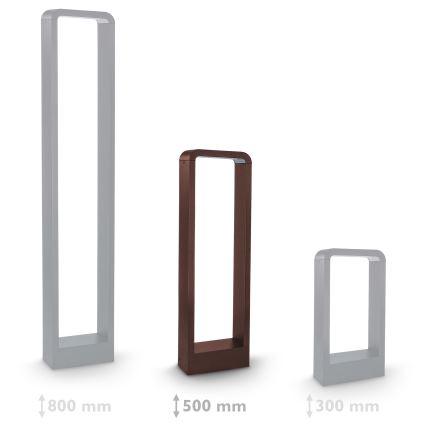 Brilagi - LED āra lampa BARI LED/7W/230V 3000/4000/6000K brūna IP54 50 cm