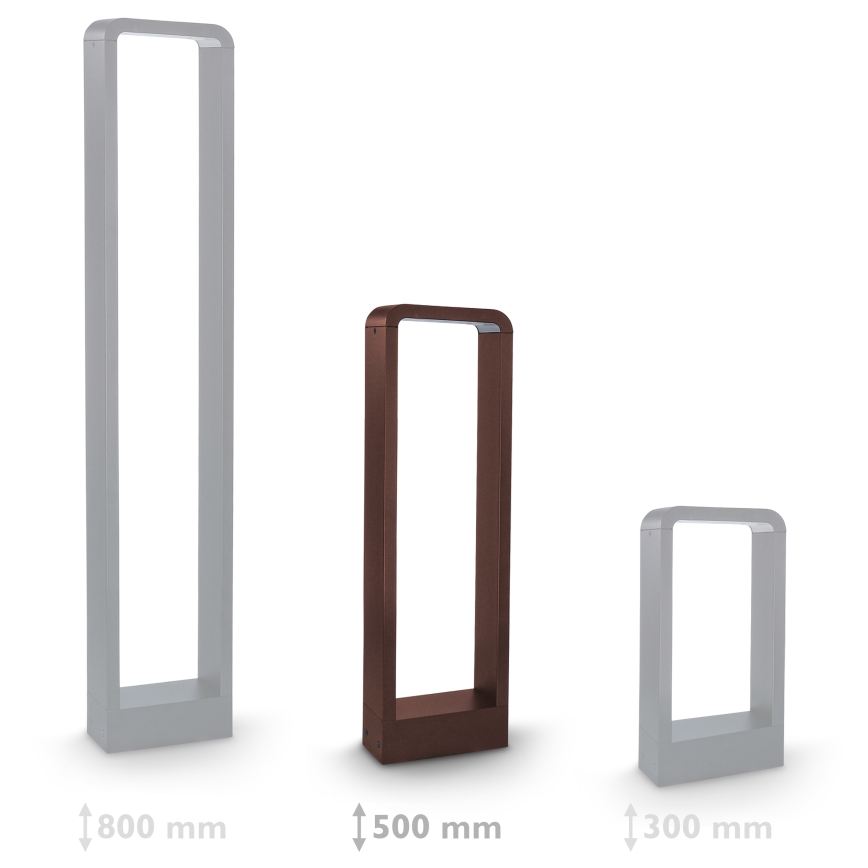 Brilagi - LED āra lampa BARI LED/7W/230V 3000/4000/6000K brūna IP54 50 cm