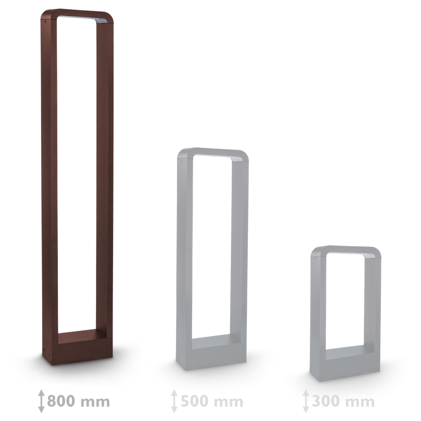 Brilagi - LED āra lampa BARI LED/7W/230V 3000/4000/6000K brūna IP54 80 cm