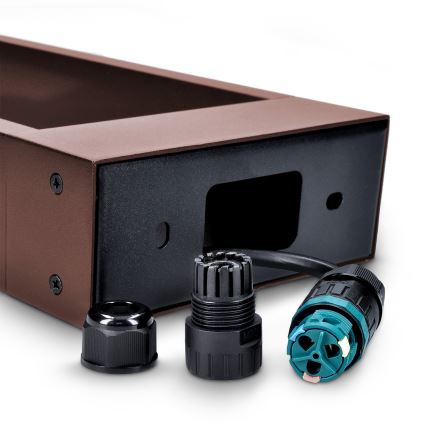 Brilagi - LED āra lampa CROTONE LED/7W/230V brūna IP54 80 cm