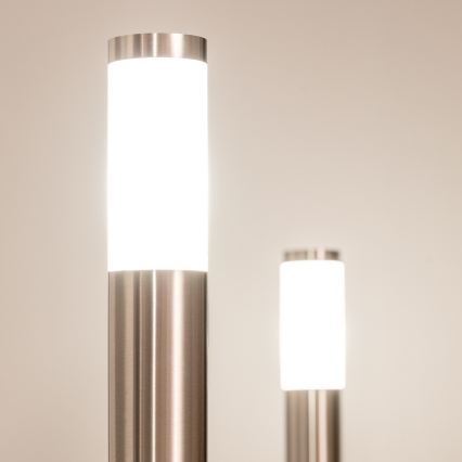BRILAGI - LED āra lampa ar kontaktligzdu ELIA 1xE27/7W/230V 4000K IP44 50 cm matēts hroms