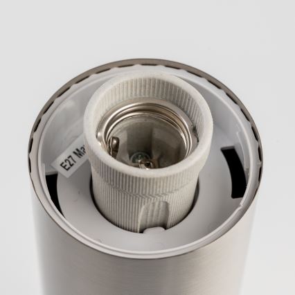 BRILAGI - LED āra lampa ar kontaktligzdu ELIA 1xE27/7W/230V 4000K IP44 50 cm matēts hroms
