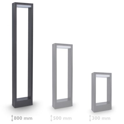 Brilagi - LED Āra lampa RAGUSA LED/7W/230V 3000/4000/6000K antracīta IP54 80 cm