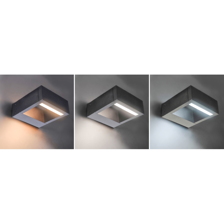 Brilagi - LED Āra sienas lampa RAGUSA LED/7W/230V 3000/4000/6000K antracīta IP54
