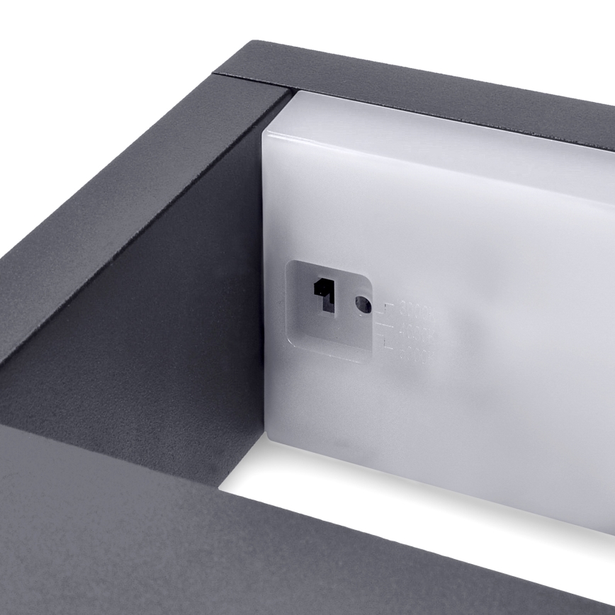 Brilagi - LED Āra sienas lampa RAGUSA LED/7W/230V 3000/4000/6000K antracīta IP54