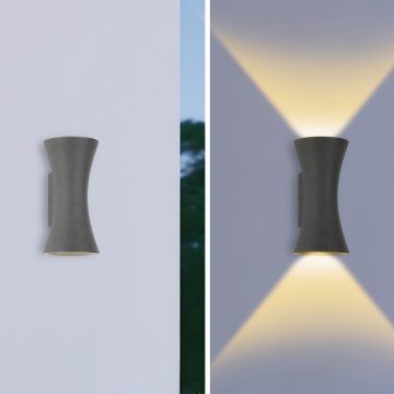Brilagi - LED āra siena lampa BICON LED/10W/230V antracīts IP44