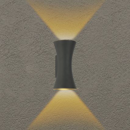 Brilagi - LED āra siena lampa BICON LED/10W/230V antracīts IP44