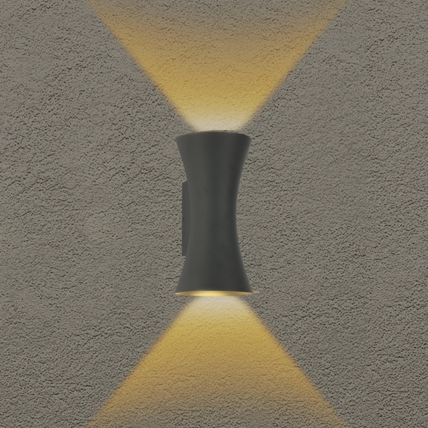 Brilagi - LED āra siena lampa BICON LED/10W/230V antracīts IP44