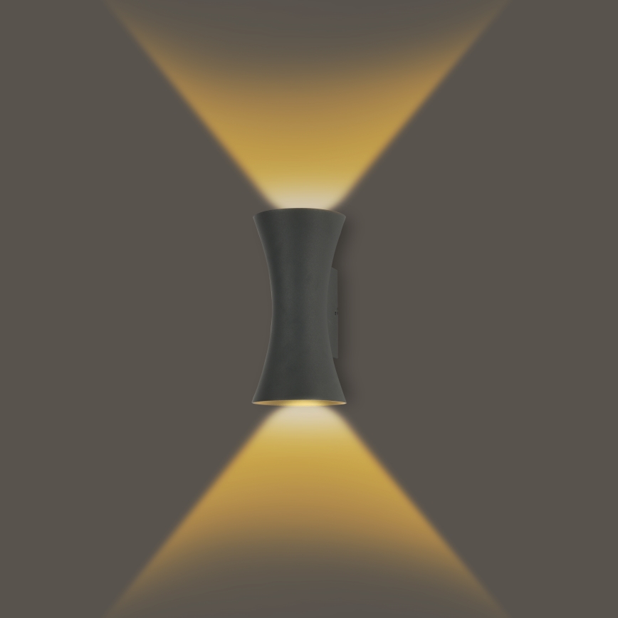 Brilagi - LED āra siena lampa BICON LED/10W/230V antracīts IP44