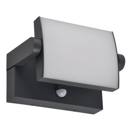 BRILAGI - LED āra sienas gaismeklis ar kustības un krēslas sensoru ANKLE LED/12W/230V IP65 melns