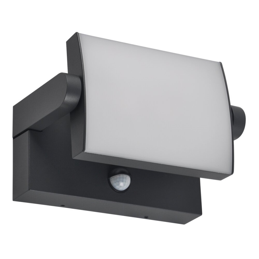 BRILAGI - LED āra sienas gaismeklis ar kustības un krēslas sensoru ANKLE LED/12W/230V IP65 melns