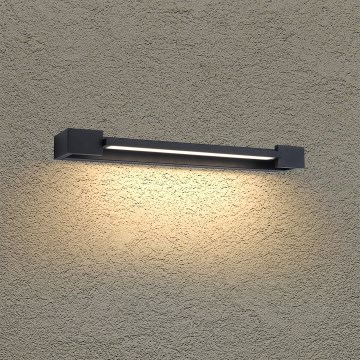 BRILAGI - LED āra sienas gaismeklis AQUA LINE LED/12W/230V 45 cm IP44 melns CRI 90
