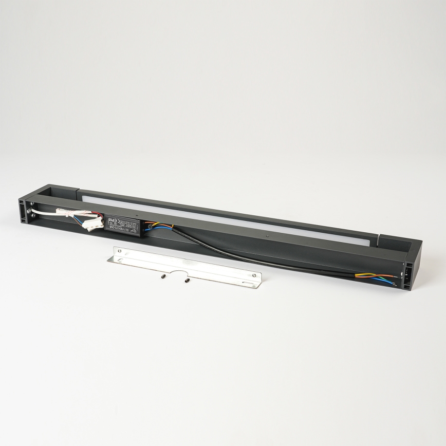 Brilagi - LED āra sienas gaismeklis AQUA LINE LED/18W/230V 60 cm IP44 antracīts CRI 90