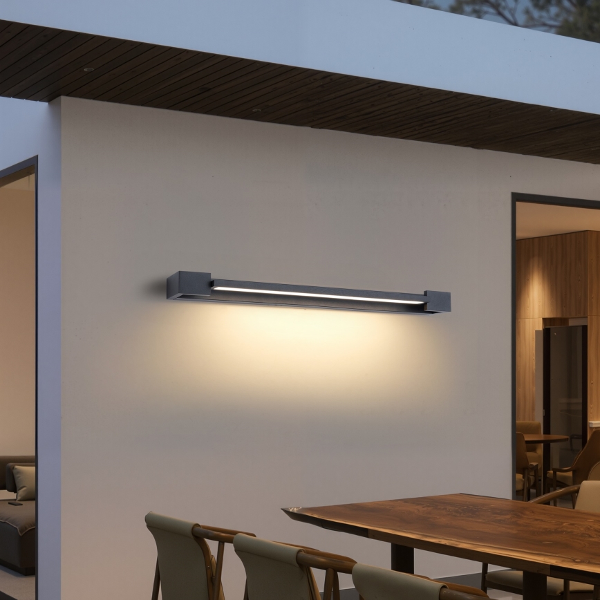 Brilagi - LED āra sienas gaismeklis AQUA LINE LED/24W/230V 90 cm IP44 antracīts CRI 90