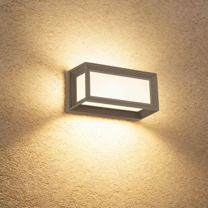 Brilagi - LED āra sienas gaismeklis ar sensoru PARKER LED/12W/230V pelēks IP44