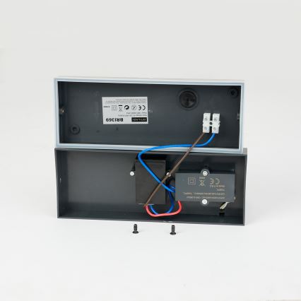 Brilagi - LED āra sienas gaismeklis ar sensoru TESSI LED/10W/230V antracīts IP54