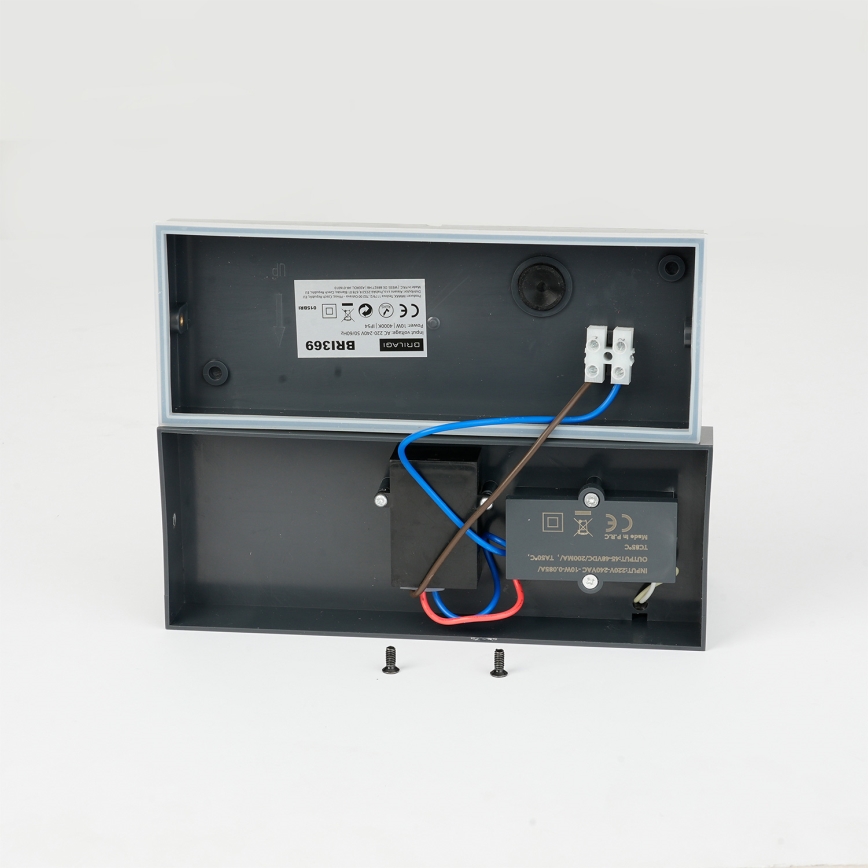 Brilagi - LED āra sienas gaismeklis ar sensoru TESSI LED/10W/230V antracīts IP54