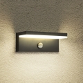 Brilagi - LED āra sienas gaismeklis ar kustību sensoru TESSI LED/10W/230V melns IP54
