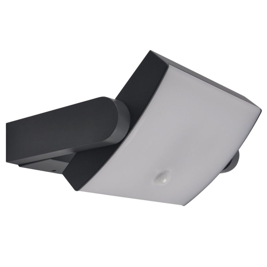 Brilagi - LED āra sienas gaismeklis ar sensoru ANKLE LED/18W/230V 3000K IP65 antracīts