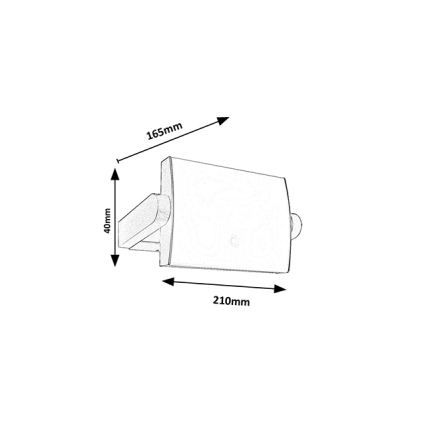 Brilagi - LED āra sienas gaismeklis ar sensoru ANKLE LED/18W/230V 3000K IP65 antracīts