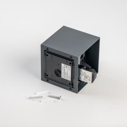 BRILAGI - LED āra sienas gaismeklis ar sensoru CUBE LED/6W/230V antracīts IP65