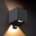 Brilagi - LED āra sienas gaismeklis ar sensoru CUBE LED/6W/230V antracīts IP65