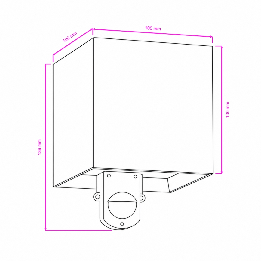 BRILAGI - LED āra sienas gaismeklis ar sensoru CUBE LED/6W/230V brūns IP65