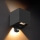 Brilagi - LED āra sienas gaismeklis ar sensoru CUBE LED/6W/230V melns IP65